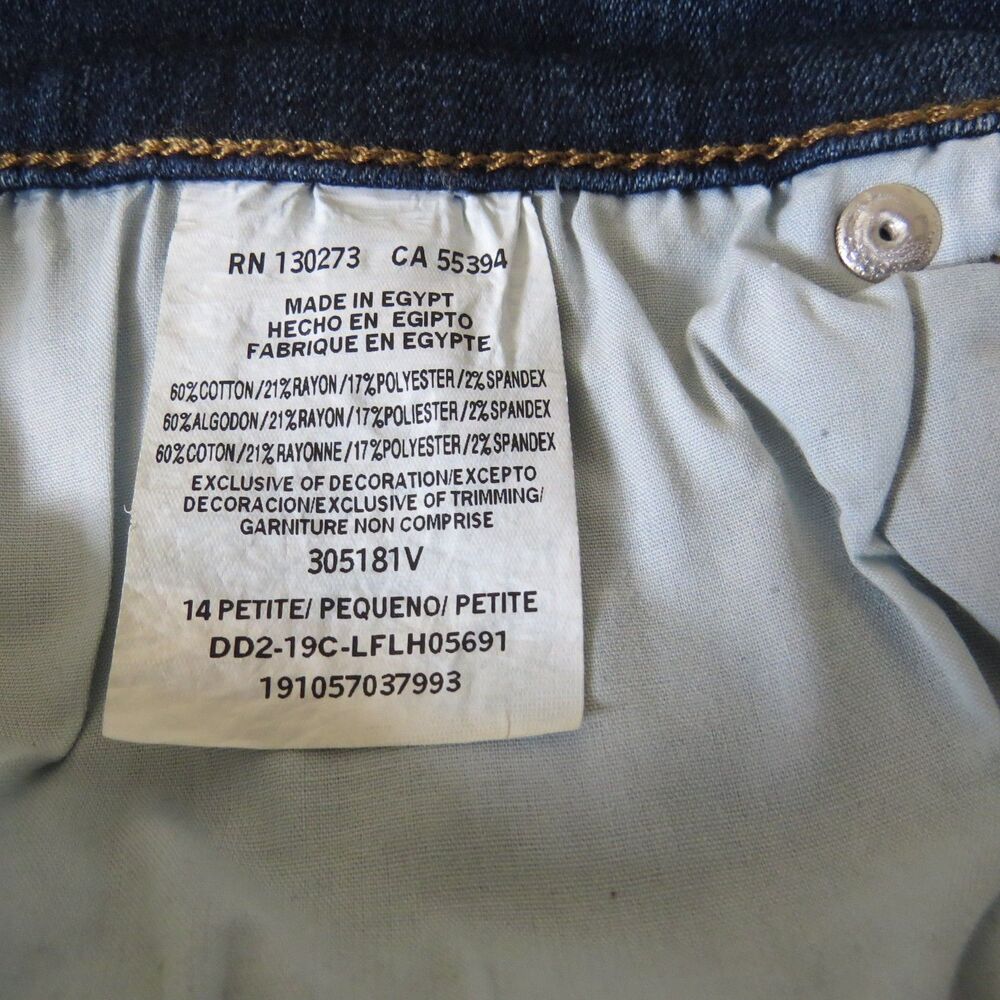 Lee Petites Relaxed Straight Leg Mid Rise Jeans 14P EUC - Picture 11 of 12